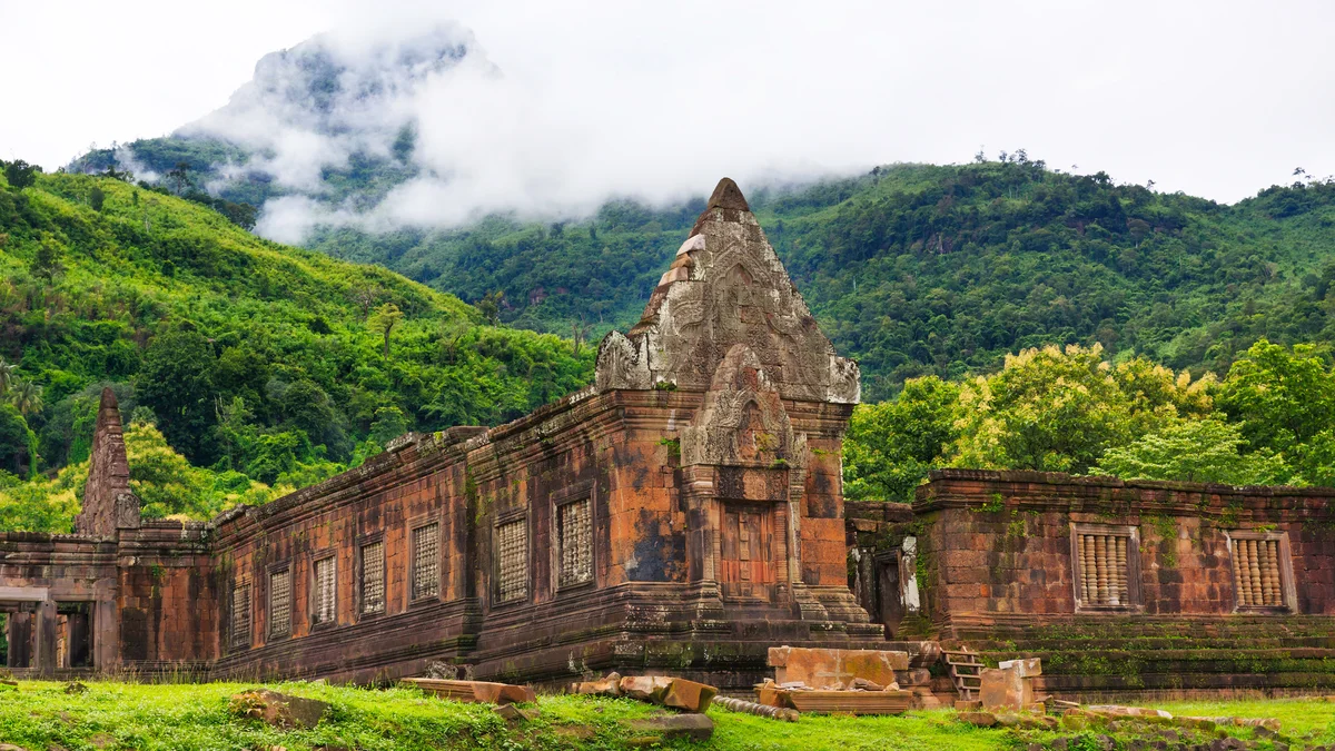 Wat Phou Khmer temple, Champasak, Southern Laos